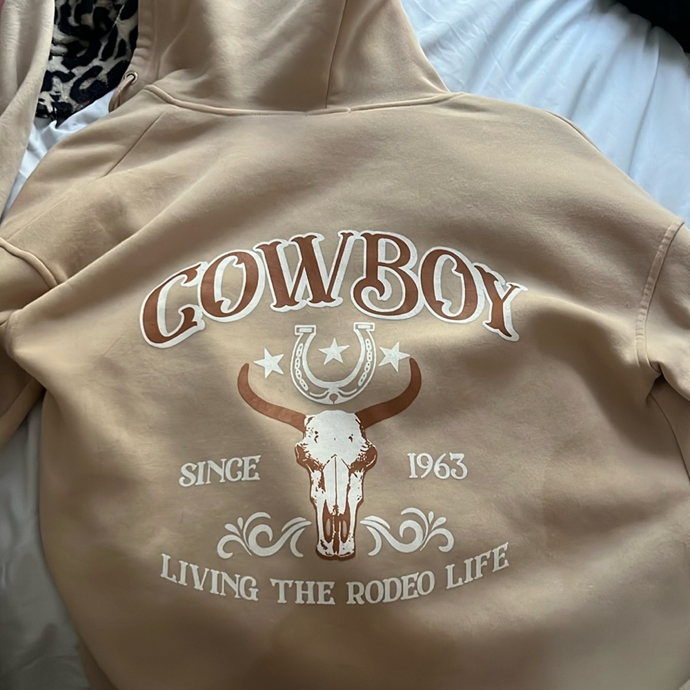 rue21 tan zip-up cowboy jacket!